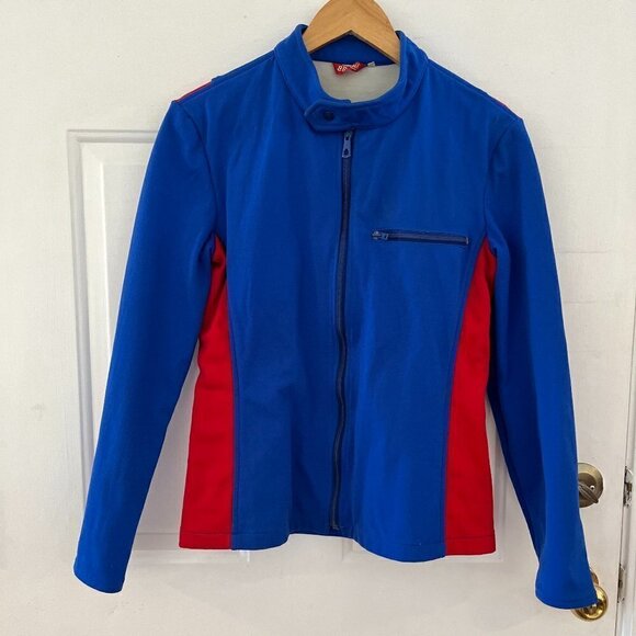 Vintage 90's Rare Brunik By AB Sport Men's Red/Blue Racing Jacket Sz 52 - Picture 1 of 15